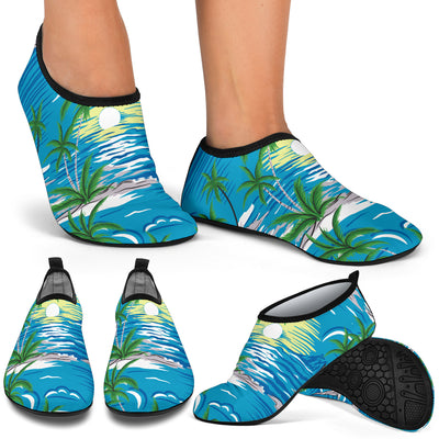 Palm Tree Beach Aqua Water Shoes