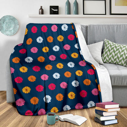 Gerberas Pattern Print Design GB06 Fleece Blanket