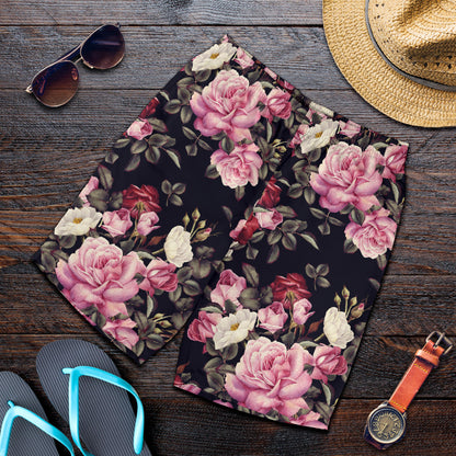 Rose Pattern Mens Shorts