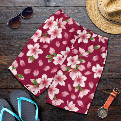 Cherry Blossom Pattern Print Design CB06 Mens Shorts