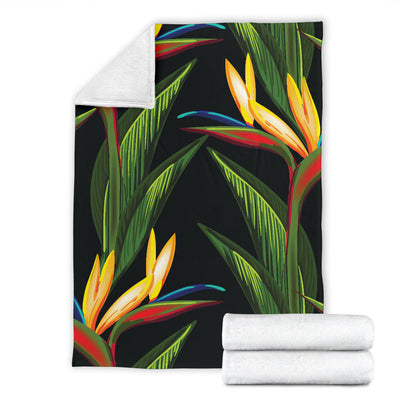 Bird Of Paradise Pattern Print Design BOP012 Fleece Blanket