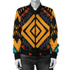 Kente Pattern Print Design 05 Women's Bomber Jacket