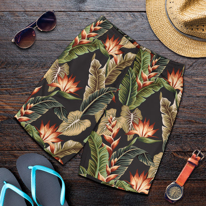 Tropical Flower Pattern Print Design TF014 Mens Shorts