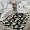 Daisy Pattern Print Design DS07 Area Rugs