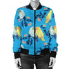 Lovebird Pattern Print Design 03 Women's Bomber Jacket