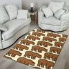 Bear Pattern Print Design BE05 Area Rugs