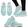 Daisy Pattern Print Design DS03 Sneakers White Bottom Shoes