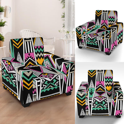 Tribal Aztec Triangle Armchair Slipcover