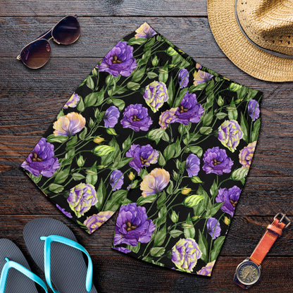 Lisianthus Pattern Print Design LT02 Mens Shorts