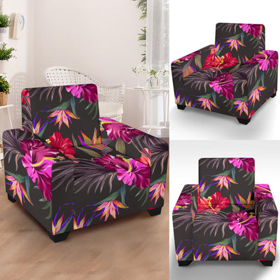 Hibiscus Pattern Print Design HB014 Armchair Slipcover