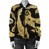 KOI Fish Pattern Print Design 03 Women's Bomber Jacket