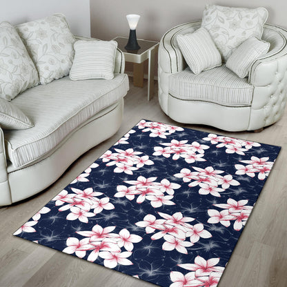 Plumeria Pattern Print Design PM017 Area Rugs
