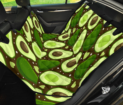 Avocado Pattern Print Design AC04 Rear Dog  Seat Cover