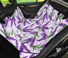 Lavender Pattern Print Design LV02 Rear Dog  Seat Cover