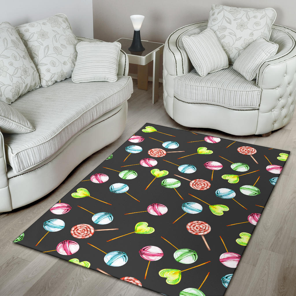 Lollipop Pattern Print Design LL02 Area Rugs
