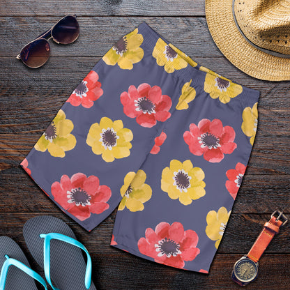 Anemone Pattern Print Design AM010 Mens Shorts