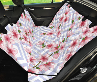 Cherry Blossom Pattern Print Design CB07 Rear Dog  Seat Cover