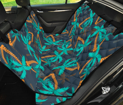 Palm Tree Pattern Print Design PT01 Rear Dog  Seat Cover
