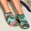 Bird Of Paradise Pattern Print Design BOP01 Aqua Water Shoes