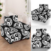 Yin Yang Koi Fish Armchair Slipcover