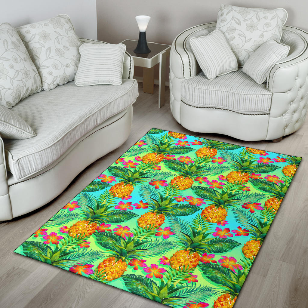 Pineapple Pattern Print Design PP010 Area Rugs