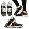 Gold Butterfly Ornamental Sneakers White Bottom Shoes