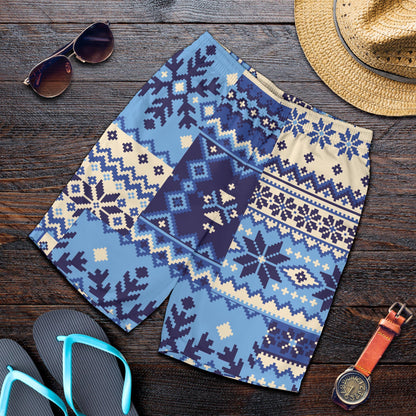 Nordic Pattern Print Design A04 Mens Shorts