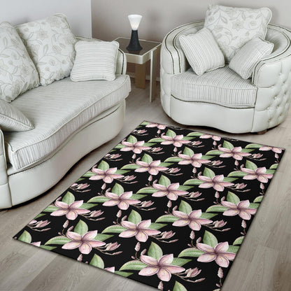 Plumeria Pattern Print Design PM02 Area Rugs