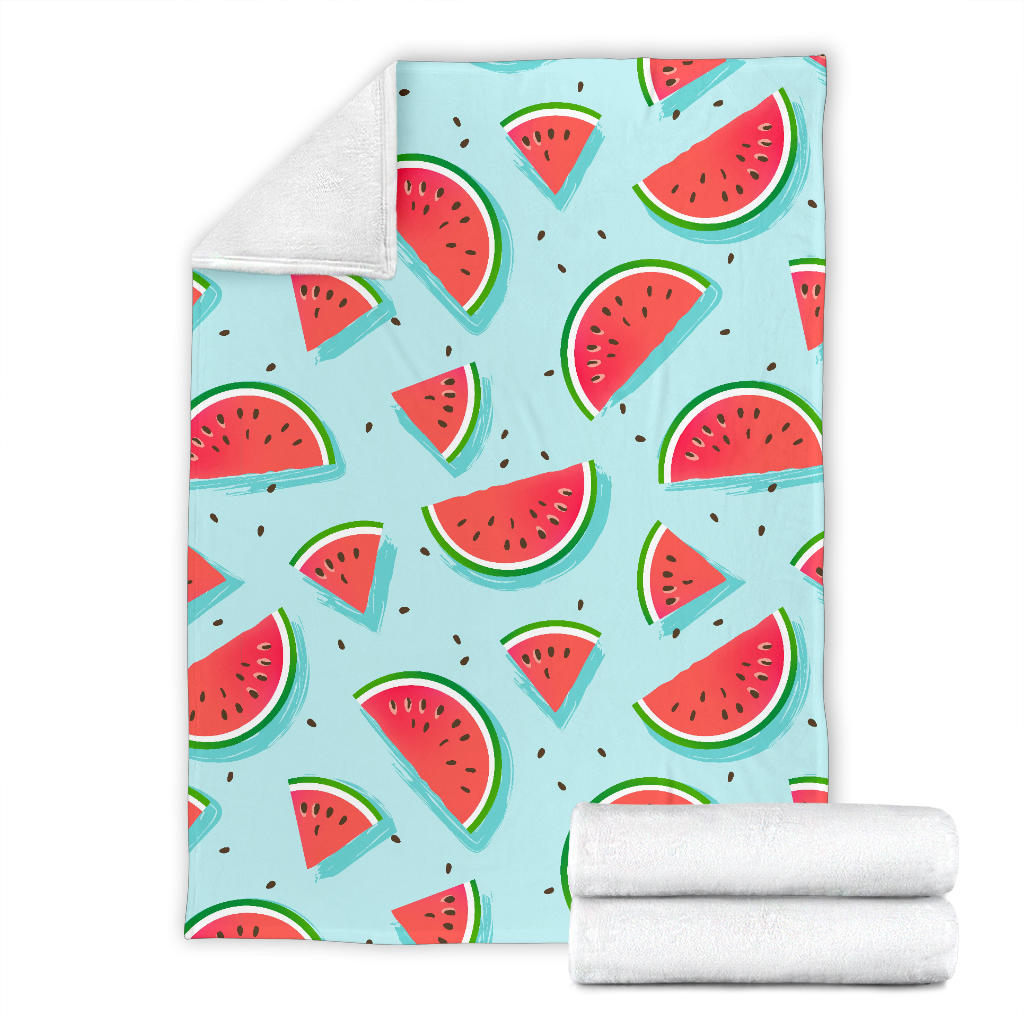 Watermelon Pattern Print Design WM03 Fleece Blanket