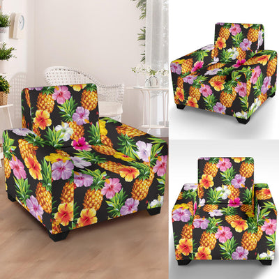 Pineapple Hibiscus Armchair Slipcover