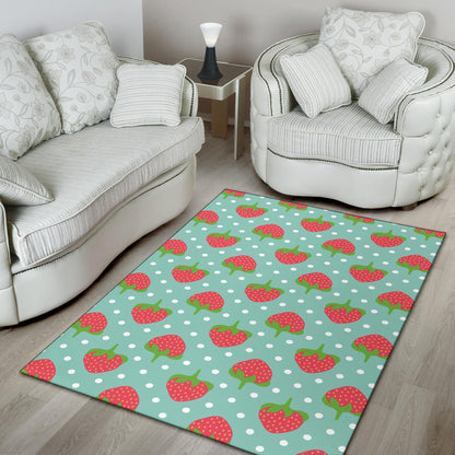 Strawberry Pattern Print Design SB06 Area Rugs