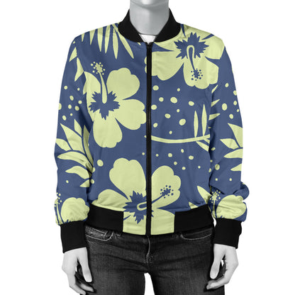 Pineapple Pattern Print Design PP07 Women Bomber Jacket