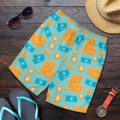 Money Pattern Print Design 03 Mens Shorts