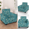 Sea Turtle Pattern Print Design T02 Armchair Slipcover