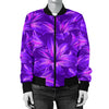 Amaryllis Pattern Print Design AL03 Women Bomber Jacket