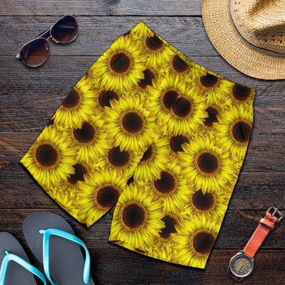 Sunflower Pattern Print Design SF011 Mens Shorts