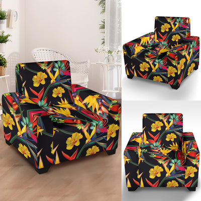 Bird Of Paradise Pattern Print Design BOP016 Armchair Slipcover