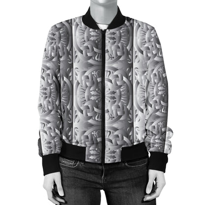 Celtic Pattern Print Design 03 Women's Bomber Jacket