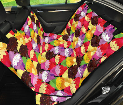 Cupcake Pattern Print Design CP02 Rear Dog  Seat Cover