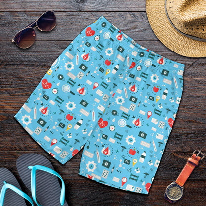 Medical Pattern Print Design 06 Mens Shorts