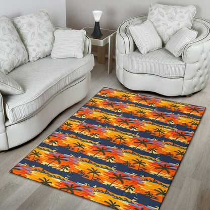 Palm Tree Pattern Print Design PT010 Area Rugs