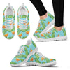 Bird Of Paradise Pattern Print Design BOP04 Sneakers White Bottom Shoes