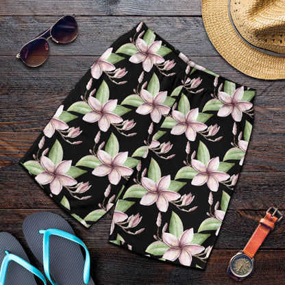 Plumeria Pattern Print Design PM02 Mens Shorts