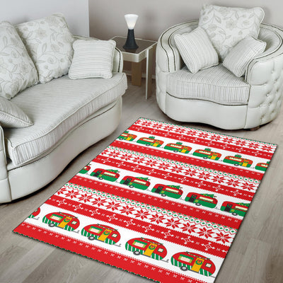 Camper Camping Ugly Christmas Design Print Area Rugs