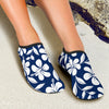 Hibiscus Pattern Print Design HB031 Aqua Water Shoes