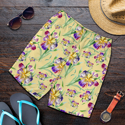 Iris Pattern Print Design IR06 Mens Shorts