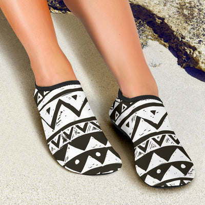 Hand draw Tribal Aztec Aqua Water Shoes