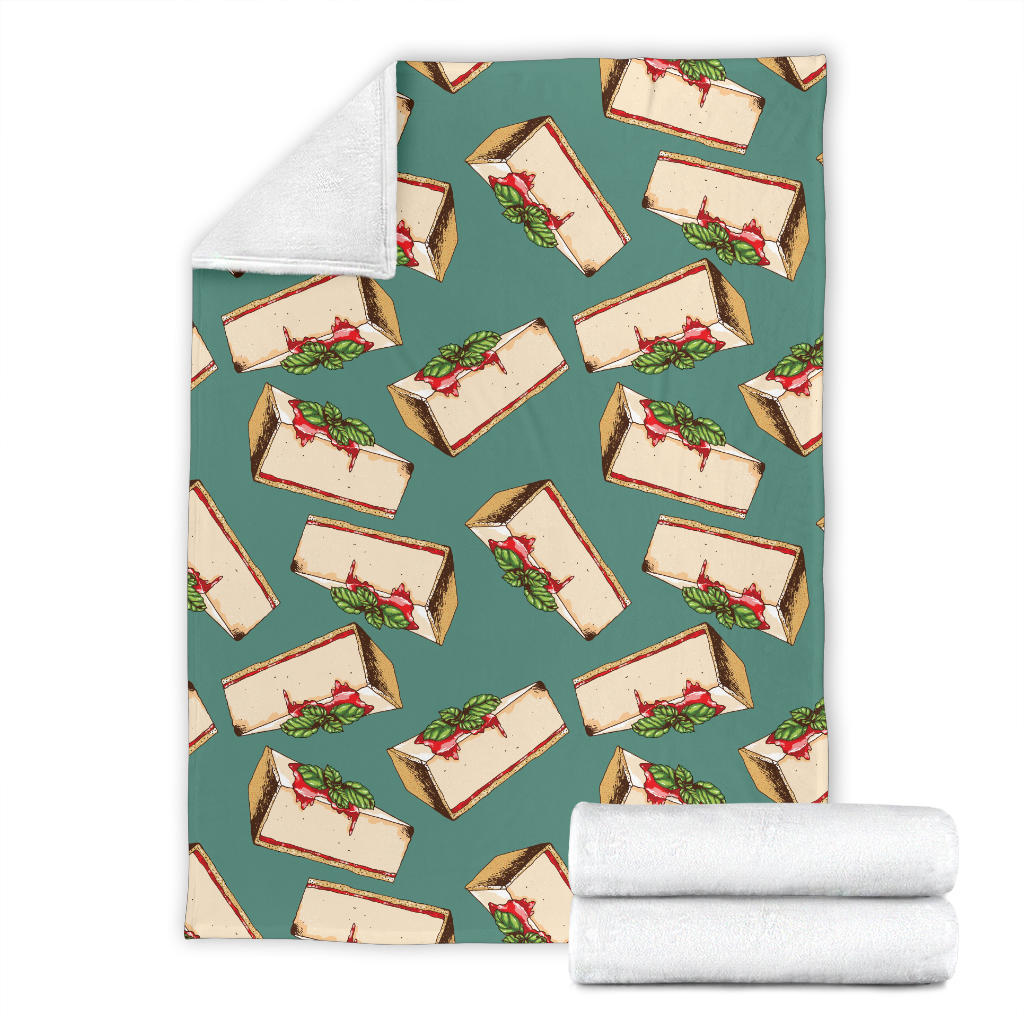 Cheesecake Pattern Print Design CK02 Fleece Blanket