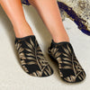 Brown Tropical Palm Leaves Aqua Water Shoes