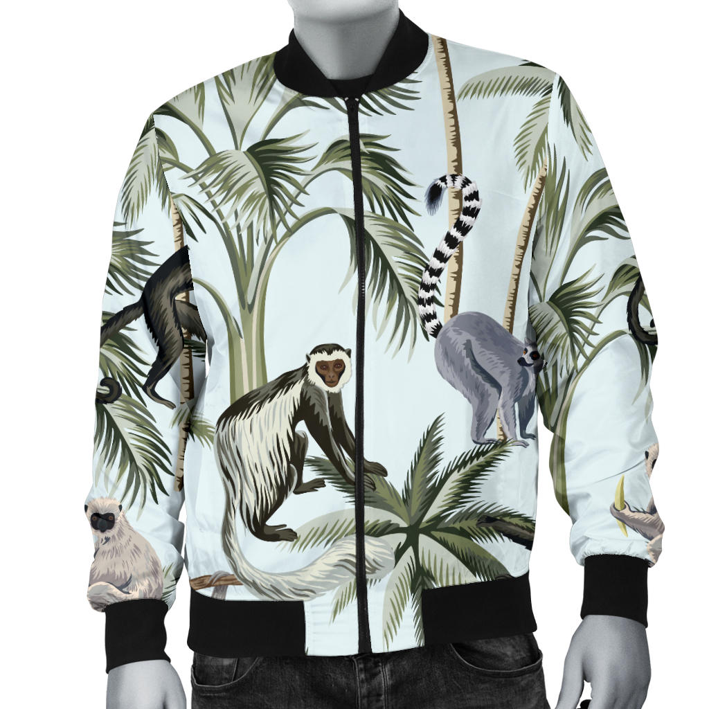 Rainforest Pattern Print Design RF04 Men Bomber Jacket